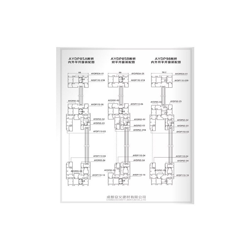 Soundproof broken bridge series,迪皇铝材