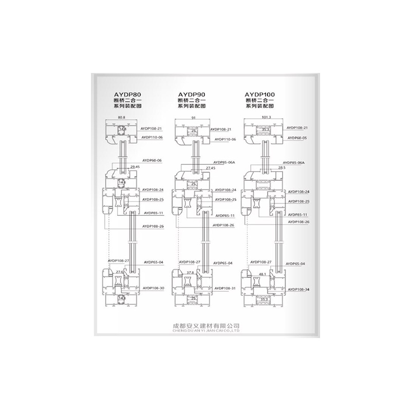 Soundproof broken bridge series,迪皇铝材